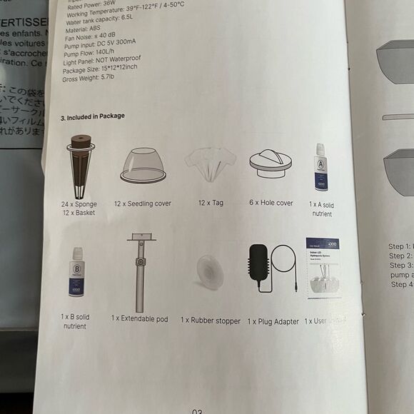 12 POD INDOOR LED HYDROPONIC SYSTEM by IDOO NIB GROW IN WATER, NO SOUL, NO MESS - Picture 4 of 6
